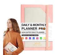 Agenda diaria, agenda 2025, agenda A5, planificador de gestión del tiempo, organizador de agenda semanal, cuaderno planificador de calendario A5, planificador semanal 2025, organizador de gestión del
