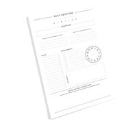 Agenda diaria, blocs de notas, planificador de comidas y fitness, diario de seguimiento con 60 hojas para entrenamiento, lectura, programación de comidas, planificación, libro de revisión