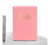 Agenda diaria, calendario diario 2026, tamaño de bolsillo, A7, bobina suave, libro de trabajo para investigación, derecho universitario, lugar de trabajo