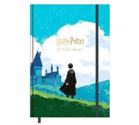 Agenda diaria compatible con Harry Potter 2026, 12 meses, cierre con elástico y marcapáginas, formato A5 15 x 21 cm + bolígrafo retráctil y marcapáginas