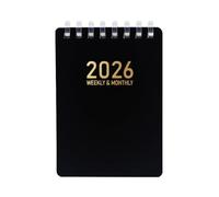 Agenda diaria, cuaderno anillado 2026, tamaño de bolsillo, bobina suave, cuaderno de trabajo A7 para la escuela, planificación, diario, investigación, enfermería, escritura, estudio