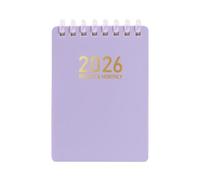 Agenda diaria, cuaderno de bobina 2026, cuaderno de trabajo de tamaño A7 para bocetos, aula, enfermería, universidad, investigación, derecho, reuniones de trabajo