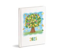 Agenda diaria organizador 2025 cm 15x21 cerrada enero-diciembre 2025, tapa dura