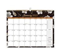 Agenda diaria, planificador diario 2025, calendario anual, punzón diario en calendario, 37,2 x 28,8 x 0,8 cm, perfecto para el hogar, la sala de clases o la oficina. Uso con espacio para notas