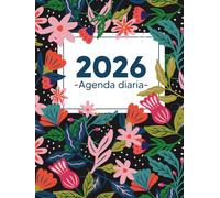 Agenda diaria: Planificador Gran formato - 01 dia por pagina - con espacios para planificar el día, hacer un seguimiento de las tareas y tomar notas.