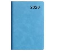 Agenda diaria profesional 2026, cuaderno de 360 páginas, tapa suave, piel académica, con marcador mensual a color, tarea diaria ejecutiva