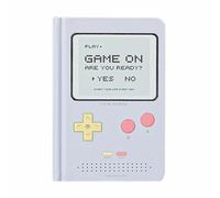 Agenda diaria sin fecha de 365 días, cuaderno de diseño de juego, organizador de bolsillo, libro de citas, cuaderno A6, mini diario lindo (morado)