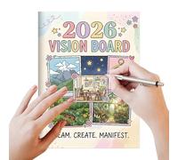 Agenda - Diario de logro de objetivos 2026 | Planificador personal de objetivos, calendario para álbumes de recortes, diario, planificación de trabajo, éxito, visualización de desarrollo