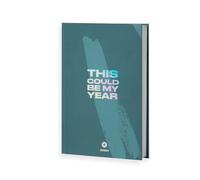 Agenda encuadernada antartik my year a5+ 2026 día página verde papel 80g fsc.