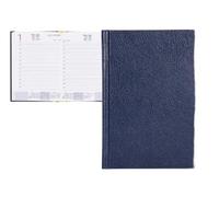 AGENDA ENCUADERNADA LIDERPAPEL CORFU 15X21 CM 2024 DIA PAGINA COLOR AZUL PAPEL 60 GR
