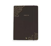 Agenda encuadernada liderpapel efira a5 2026 dia pagina negro papel 70 gr fsc.