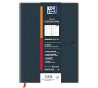 Agenda escolar 2025-2026 Oxford internacional escolar semanal 16 meses, 16 x 24 cm, color negro