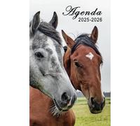Agenda Escolar 2025 2026: Planificador caballo niño niña de primaria y secundaria | 2 Día = 1 Página | De Septiembre de 2025 a Agosto de 2026 | ... práctico 13,97 x 21,59 cm | 215 Páginas