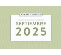 Agenda escolar 2025-2026 semana vista | Planificador académico - Septiembre 2025: Calendario 2025 2026 para estudiantes y docentes: horarios, tareas, exámenes, hábitos y notas | Mes 1 de 12