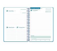 Agenda escolar A5 día página (2026-2027) - Azul