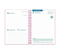 Agenda escolar A5 día página (2026-2027) - Rosa