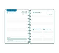 Agenda escolar A5 día página (2026-2027) - Turquesa