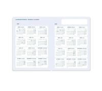 Agenda escolar A5 dia semana (2025-2026) - Corazones