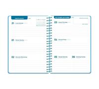 Agenda escolar A5 semana (2026-2027) - Azul