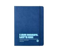 Agenda escolar antartik 25-26 encuadernada go! Simil piel azul oscuro semana vista a5 bilingüe papel fsc 80 gr.