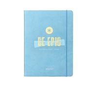 Agenda escolar antartik 25-26 encuadernada go! Simil piel azul semana vista a5 bilingüe papel fsc 80 gr.