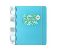 Agenda escolar antartik 25-26 espiral here and now azul dia pagina a5 bilingüe papel fsc 80 gr 80 gr.