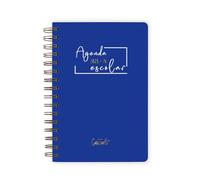 · Agenda escolar Casterli Basic Edition · Semana vista apaisado y Dia Pagina·Tapa Extra Dura y gusanillo de Ware · Prepara el curso con las mejores agendas escolares · (Azul Marino, A5)
