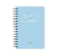 · Agenda escolar Casterli Basic Edition · Semana vista apaisado y Dia Pagina·Tapa Extra Dura y gusanillo de Ware · Prepara el curso con las mejores agendas escolares · (Azul Claro, A5)