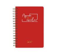 · Agenda escolar Casterli Basic Edition · Semana vista apaisado y Dia Pagina·Tapa Extra Dura y gusanillo de Ware · Prepara el curso con las mejores agendas escolares · (Rojo, A5)