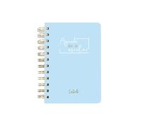 · Agenda escolar Casterli Basic Edition · Semana vista apaisado y Dia Pagina·Tapa Extra Dura y gusanillo de Ware · Prepara el curso con las mejores agendas escolares · (Azul Claro, A6)