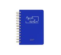 · Agenda escolar Casterli Basic Edition · Semana vista apaisado y Dia Pagina·Tapa Extra Dura y gusanillo de Ware · Prepara el curso con las mejores agendas escolares · (Azul Marino, A6)