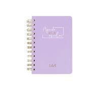 · Agenda escolar Casterli Basic Edition · Semana vista apaisado y Dia Pagina·Tapa Extra Dura y gusanillo de Ware · Prepara el curso con las mejores agendas escolares · (Lila, A6)