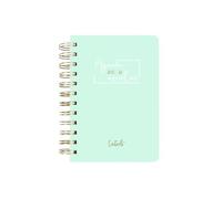 · Agenda escolar Casterli Basic Edition · Semana vista apaisado y Dia Pagina·Tapa Extra Dura y gusanillo de Ware · Prepara el curso con las mejores agendas escolares · (Verde Claro, A6)