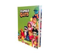 Agenda escolar compatible con Stumble Guys Verde 2025-2026 Fecha f.to standard 12,6 x 17,8 cm con 2 lápices, 2 bolígrafos y goma de borrar + llavero de regalo Stumble Guys