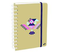 Agenda Escolar con espirales 1 Día/Página 2019-2020 Ethnik, A6/10x15cm, diseño Maya