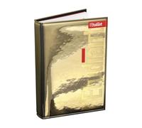 Agenda escolar del estudiante original agosto 2023 - agosto 2024 Diario formato 12 x 17 cm manta oro