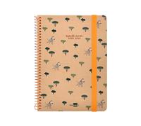 Agenda escolar liderpapel año 24-25 escolar classic zebra 2 días página Din A5 papel fsc banda elastica