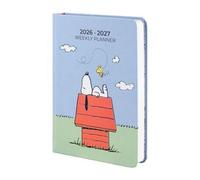 Agenda Escolar Snoopy 2026/2027 Semana Vista Pocket 17 Meses