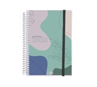 AGENDA ESPIRAL LIDERPAPEL TINOS A5 2024 SEMANA VISTA PORTADA POLIPROPILENO PERSONALIZABLE PAPEL 70 GR