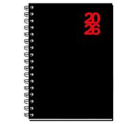 Agenda Espiral MYRGA Dueñas Negro D13 2026, 21 x 14,5 cm. 1D/P