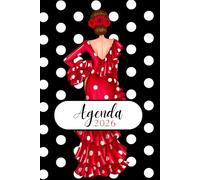 Agenda Flamenca 2026 - illustrArte: Con todos los eventos de flamenco en España, mes a mes. Ilustraciones exclusivas con arte, alegría y salero.: ... - diseño flamenco en rojo con lunares blancos