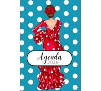 Agenda Flamenca 2026 “Macarena Turquesa” - 2 Días por Página - Ilustraciones Flamencas - Diseño illustrArte: Eventos flamencos 2026, ilustraciones exclusivas y espacio para notas y planes.