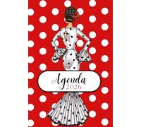 Agenda Flamenca 2026 “María Blanco” - 2 Días por Página: Ilustraciones Flamencas - Eventos Flamencos del Año - Diseño illustrArte