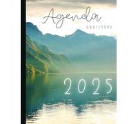 Agenda français 2025 de Janvier à Décembre - Lac: Semainier 8.5" x 11"