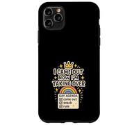 Agenda Gay Queer Humor Orgullo Meme Sátira Mundo Dominación Carcasa para iPhone 11 Pro Max