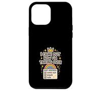 Agenda Gay Queer Humor Orgullo Meme Sátira Mundo Dominación Carcasa para iPhone 12 Pro Max