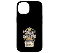 Agenda Gay Queer Humor Orgullo Meme Sátira Mundo Dominación Carcasa para iPhone 14