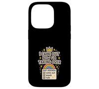 Agenda Gay Queer Humor Orgullo Meme Sátira Mundo Dominación Carcasa para iPhone 14 Pro