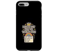 Agenda Gay Queer Humor Orgullo Meme Sátira Mundo Dominación Carcasa para iPhone 7 Plus/8 Plus