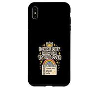 Agenda Gay Queer Humor Orgullo Meme Sátira Mundo Dominación Carcasa para iPhone XS Max
